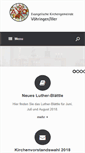 Mobile Screenshot of evang-kirche-voehringen.de